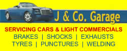 J & Co Garage SERVICING CARS & LIGHT COMMERCIALS